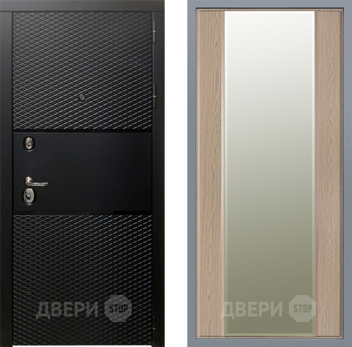 Дверь Заводские двери Тефлон Зеркало Макси Беленый дуб в Котельниках