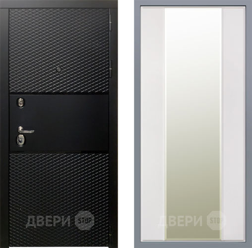 Дверь Заводские двери Тефлон Зеркало Макси Белый матовый в Котельниках