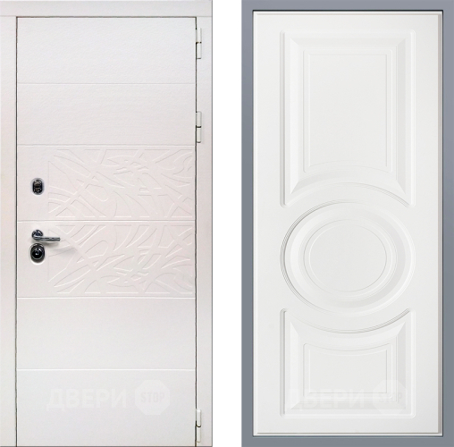 Дверь Заводские двери Дэко Вайт Неаполь Лофт белый в Котельниках