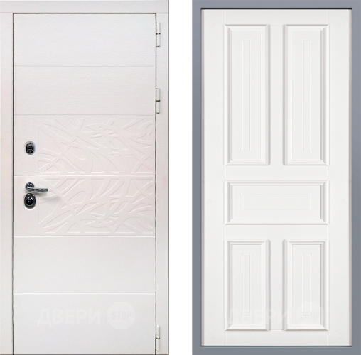 Дверь Заводские двери Дэко Вайт Уругвай Белый софт в Котельниках