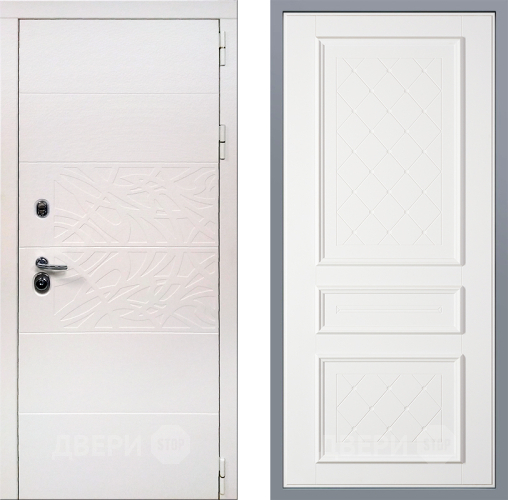 Дверь Заводские двери Дэко Вайт Урбино Белый софт в Котельниках