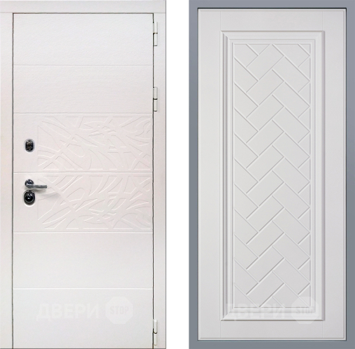 Дверь Заводские двери Дэко Вайт Упра Белый софт в Котельниках