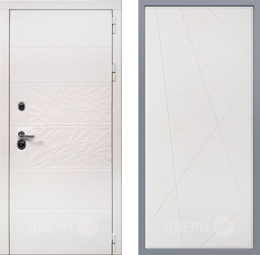 Дверь Заводские двери Дэко Вайт Флитта Белый софт в Котельниках