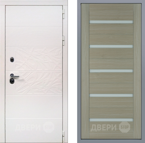 Дверь Заводские двери Дэко Вайт СБ-1 Капучино в Котельниках