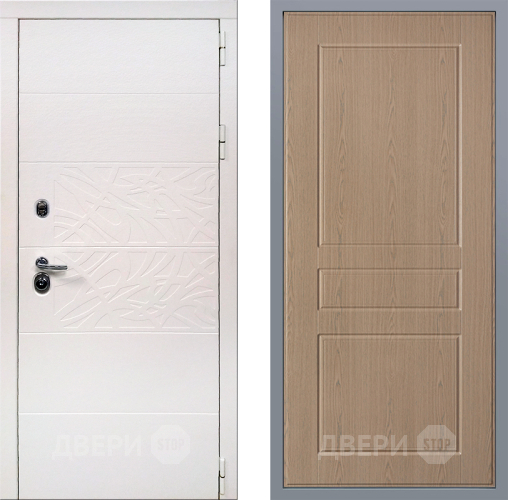 Дверь Заводские двери Дэко Вайт К-2 Беленый дуб в Котельниках