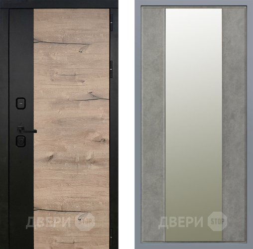 Дверь Заводские двери Ларте Зеркало Макси Бетон темный в Котельниках