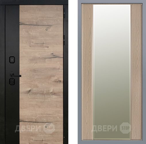 Дверь Заводские двери Ларте Зеркало Макси Беленый дуб в Котельниках