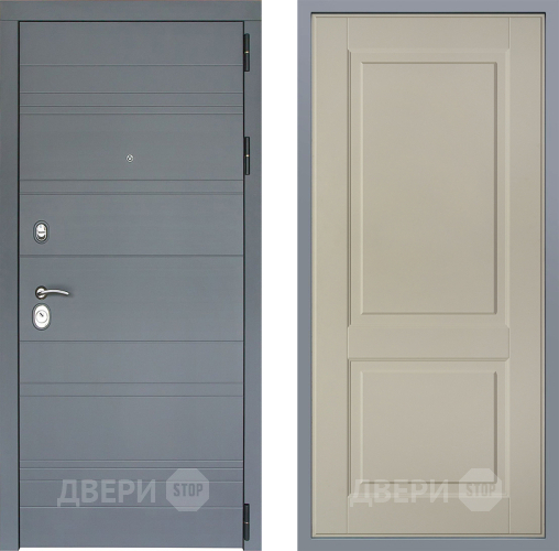 Дверь Заводские двери Лира Софт графит Доррен Шампань в Котельниках