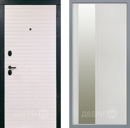 Дверь Заводские двери Сохо Зеркало Лира Белый софт в Котельниках