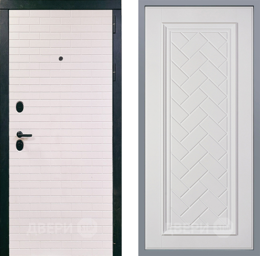 Дверь Заводские двери Сохо Упра Белый софт в Котельниках