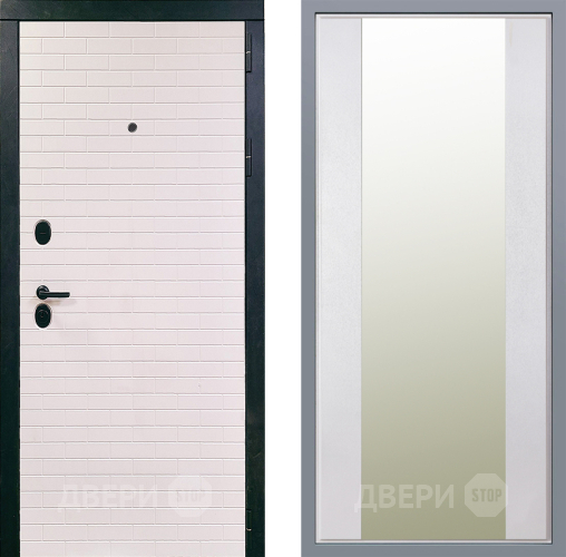 Дверь Заводские двери Сохо Зеркало Макси Белый шелк в Котельниках