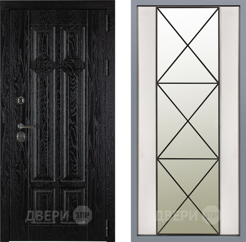 Дверь Заводские двери Мюнхен Зеркало Перфекто Структурное дерево в Котельниках