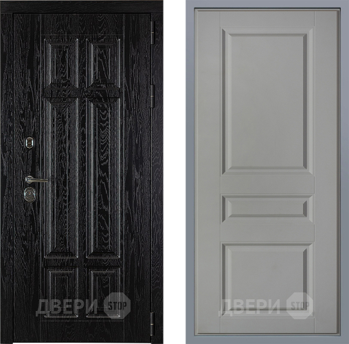 Дверь Заводские двери Мюнхен Стокгольм Грей софт в Котельниках