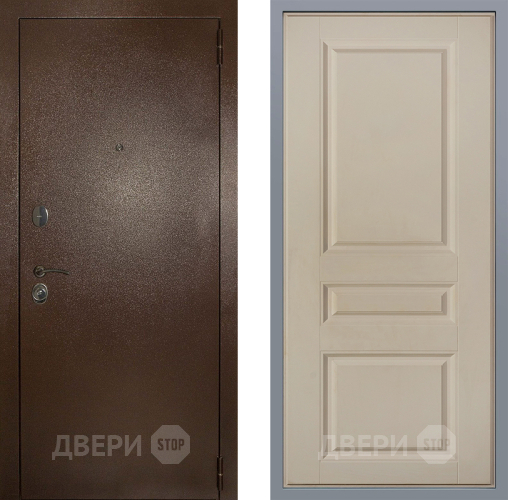 Дверь Заводские двери Эталон 3к антик медь Стокгольм Шампань в Котельниках