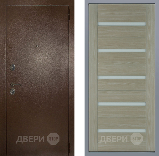 Дверь Заводские двери Эталон 3к антик медь СБ-1 Капучино в Котельниках