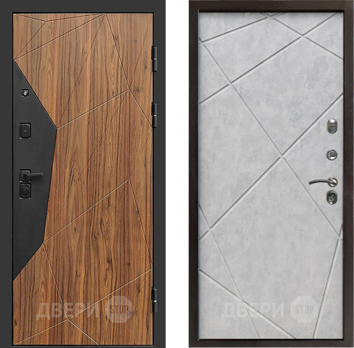 Входная металлическая Дверь Престиж Avangard Лучи Бетон светлый в Котельниках