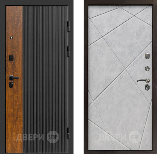 Входная металлическая Дверь Престиж Prestizh Лучи Бетон светлый в Котельниках