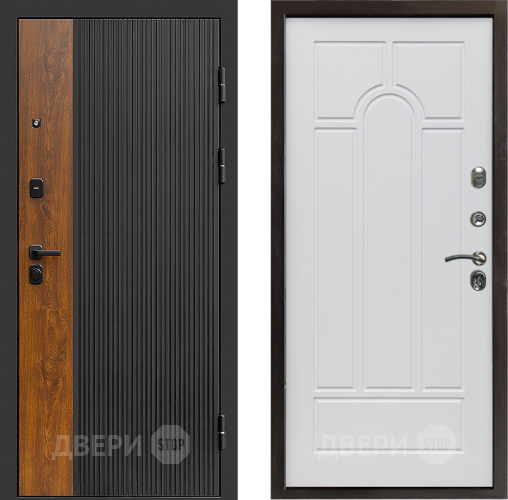 Входная металлическая Дверь Престиж Prestizh Арка Белое дерево в Котельниках