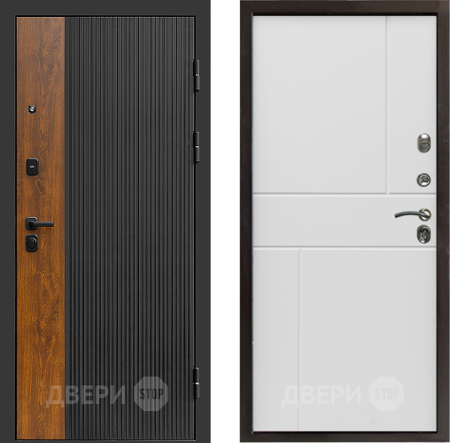 Входная металлическая Дверь Престиж Prestizh Горизонт Бетон белый в Котельниках