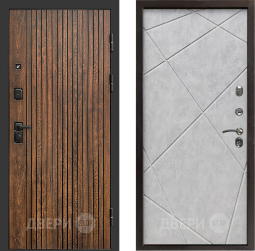 Входная металлическая Дверь Престиж Tvist Лучи Бетон светлый в Котельниках