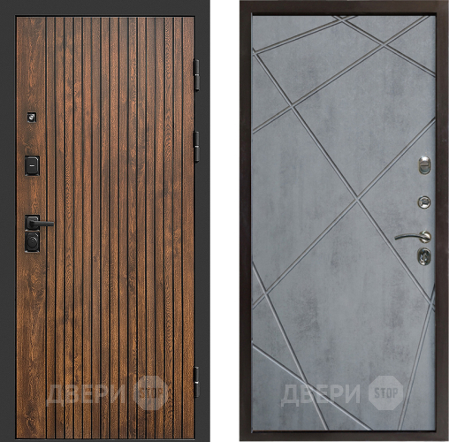 Входная металлическая Дверь Престиж Tvist Лучи Бетон темный в Котельниках