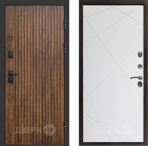 Входная металлическая Дверь Престиж Tvist Лучи Бетон белый в Котельниках