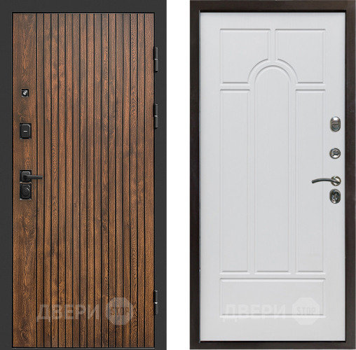 Входная металлическая Дверь Престиж Tvist Арка Белое дерево в Котельниках