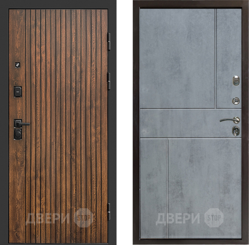 Входная металлическая Дверь Престиж Tvist Горизонт Бетон темный в Котельниках