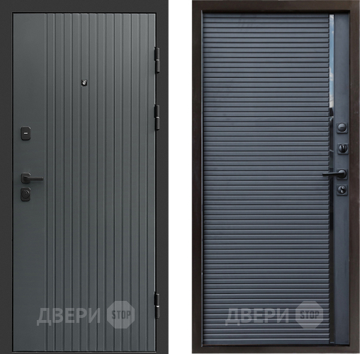 Входная металлическая Дверь Престиж Tvist Grey Porte Черный кварц в Котельниках