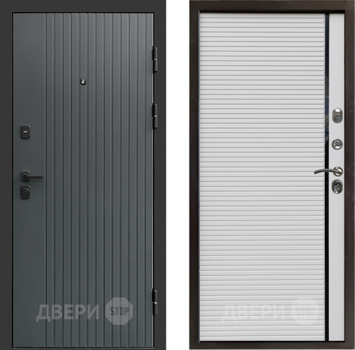 Входная металлическая Дверь Престиж Tvist Grey Porte Белый в Котельниках