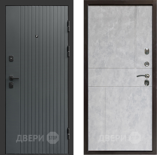 Входная металлическая Дверь Престиж Tvist Grey Горизонт Бетон светлый в Котельниках