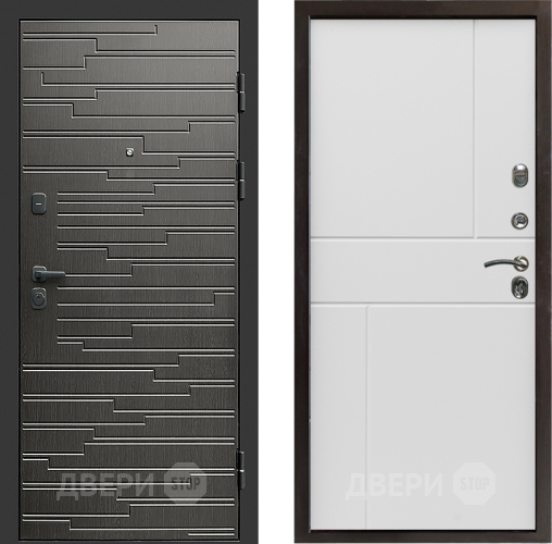 Входная металлическая Дверь Престиж Rivera Горизонт Бетон белый в Котельниках