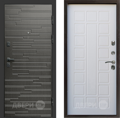 Входная металлическая Дверь Престиж Rivera Престиж Белое дерево в Котельниках