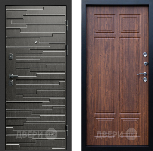 Входная металлическая Дверь Престиж Rivera Премиум Орех темный в Котельниках