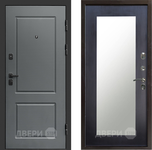 Входная металлическая Дверь Престиж Verona Зеркло Пастораль Венге в Котельниках