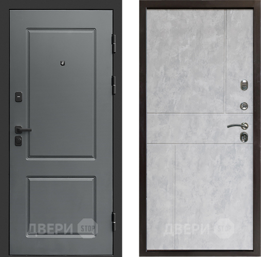Входная металлическая Дверь Престиж Verona Горизонт Бетон светлый в Котельниках