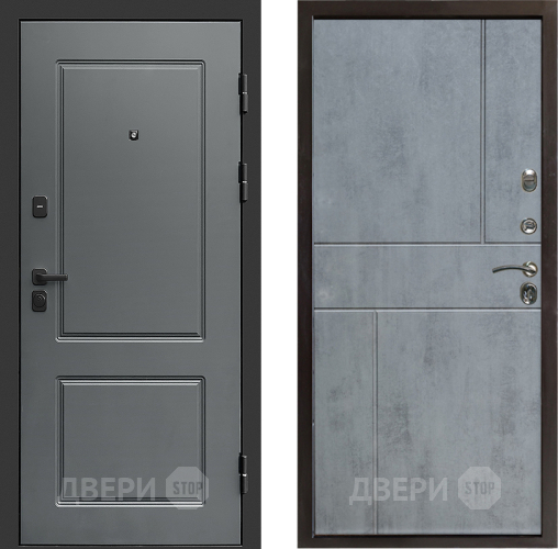 Входная металлическая Дверь Престиж Verona Горизонт Бетон темный в Котельниках
