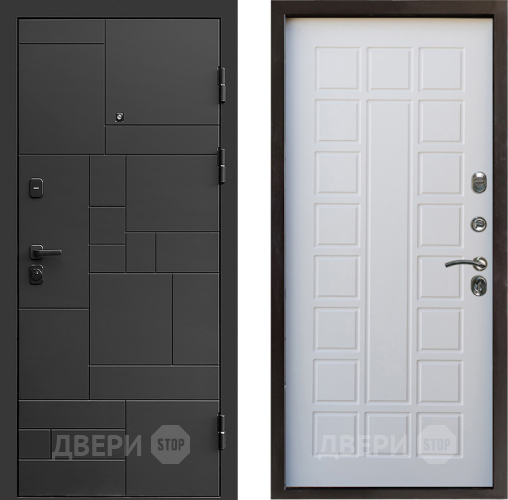 Входная металлическая Дверь Престиж Kvadro Престиж Белое дерево в Котельниках