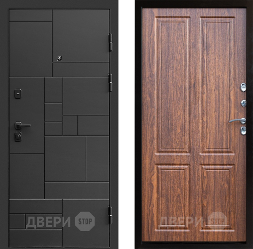 Входная металлическая Дверь Престиж Kvadro Премиум Орех светлый в Котельниках