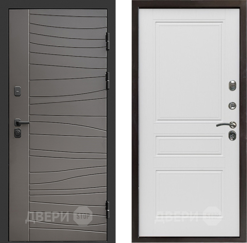 Входная металлическая Дверь Престиж Siciliya Классика Лиственница белая в Котельниках