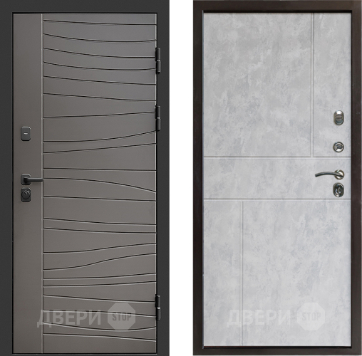 Входная металлическая Дверь Престиж Siciliya Горизонт Бетон светлый в Котельниках