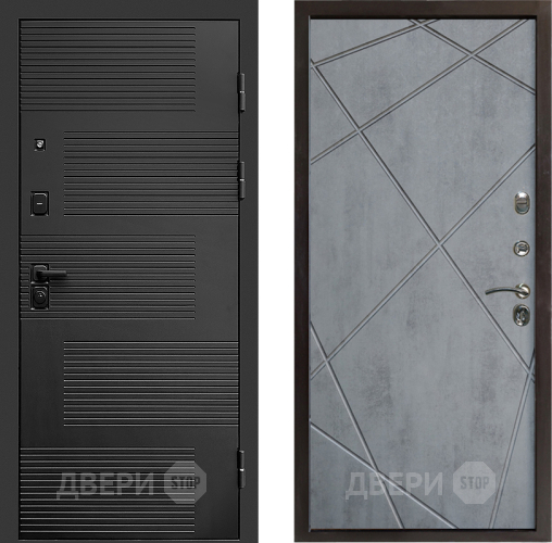 Входная металлическая Дверь Престиж Favorit Лучи Бетон темный в Котельниках