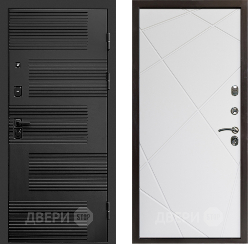 Входная металлическая Дверь Престиж Favorit Лучи Бетон белый в Котельниках