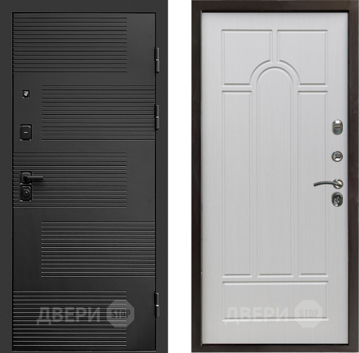 Входная металлическая Дверь Престиж Favorit Арка Лиственница белая в Котельниках