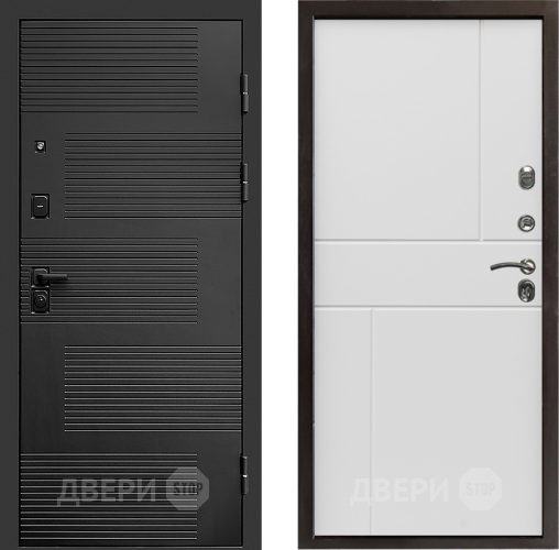 Входная металлическая Дверь Престиж Favorit Горизонт Бетон белый в Котельниках
