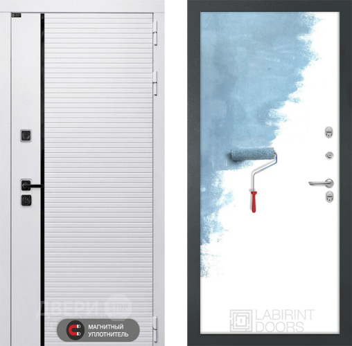 Входная металлическая Дверь Лабиринт (LABIRINT) Royal 28 Под покраску в Котельниках