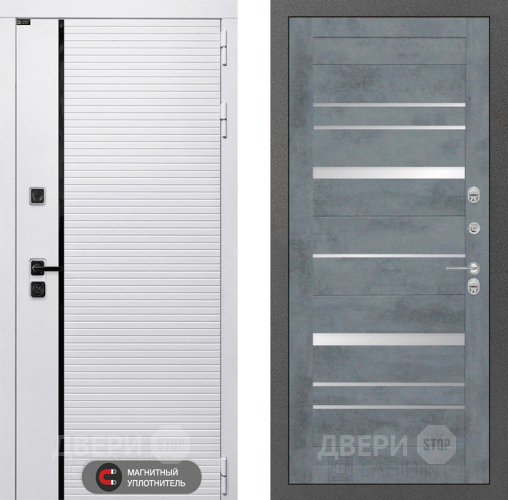 Входная металлическая Дверь Лабиринт (LABIRINT) Royal 20 Бетон темный в Котельниках