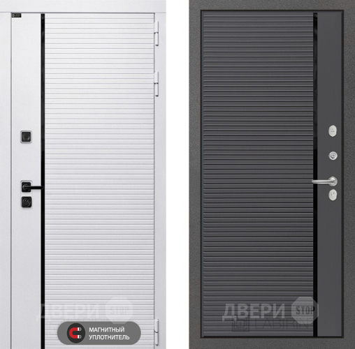 Входная металлическая Дверь Лабиринт (LABIRINT) Royal 22 Графит софт в Котельниках