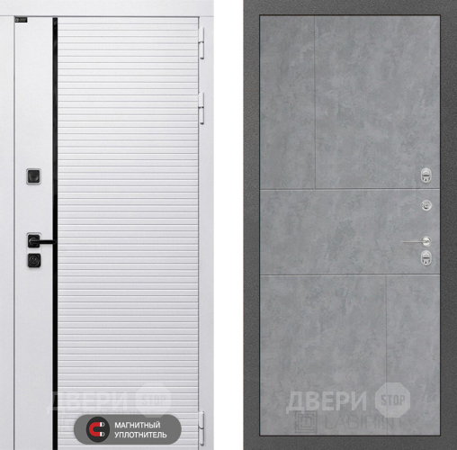 Входная металлическая Дверь Лабиринт (LABIRINT) Royal 21 Бетон светлый в Котельниках