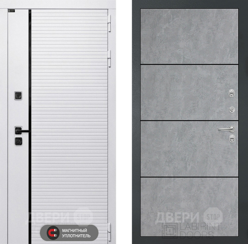 Дверь Лабиринт (LABIRINT) Royal 25 Бетон светлый в Котельниках